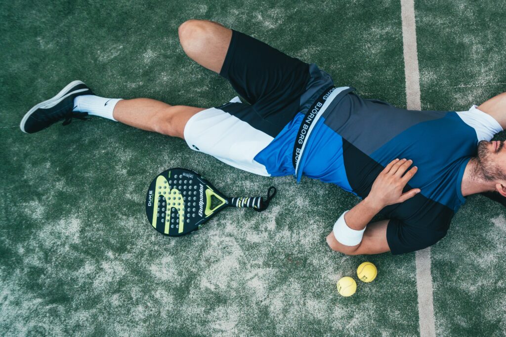 picture showing a relaxed athlete