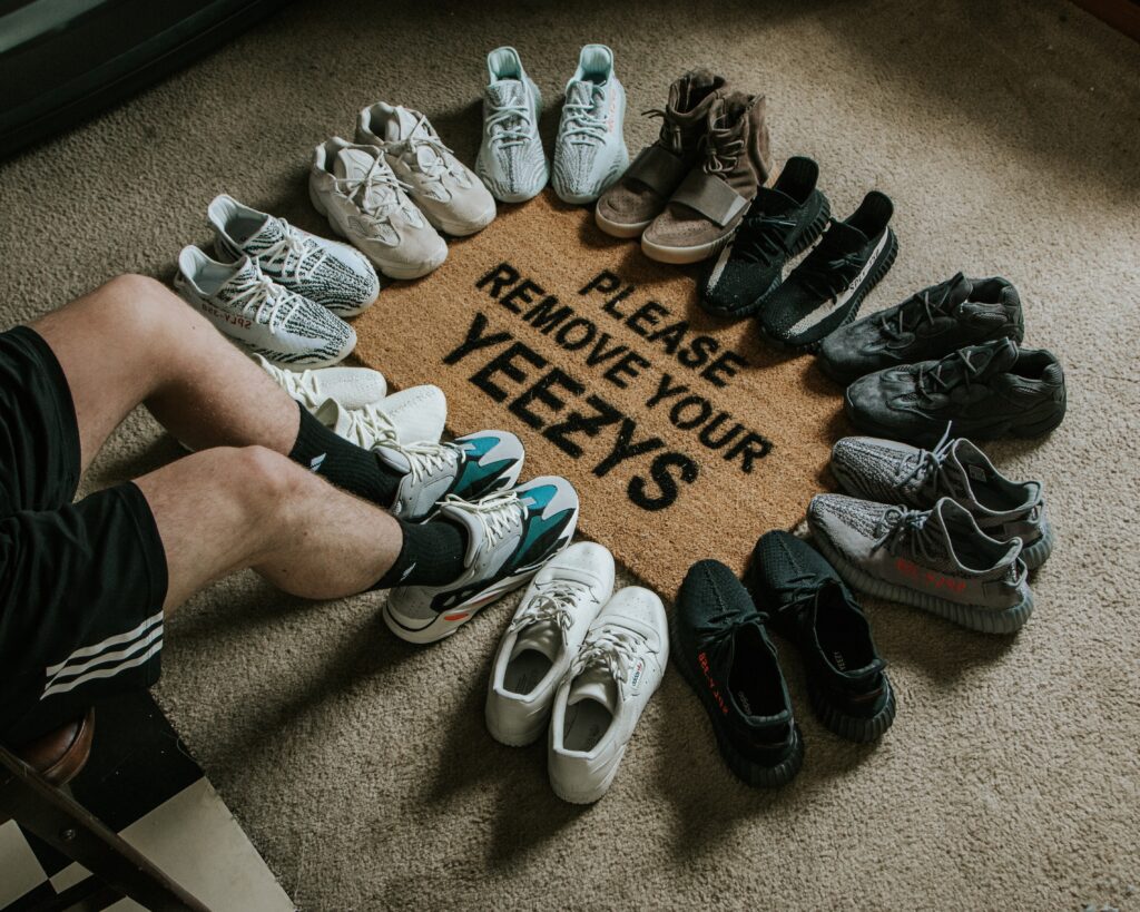Picture showing yeezys