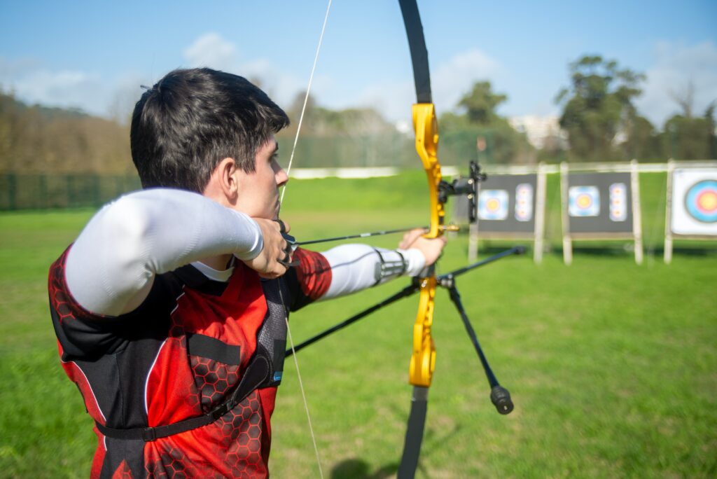 Picture showing archery 