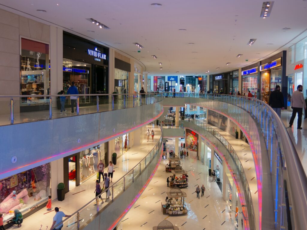 Picture showing a shopping mall
